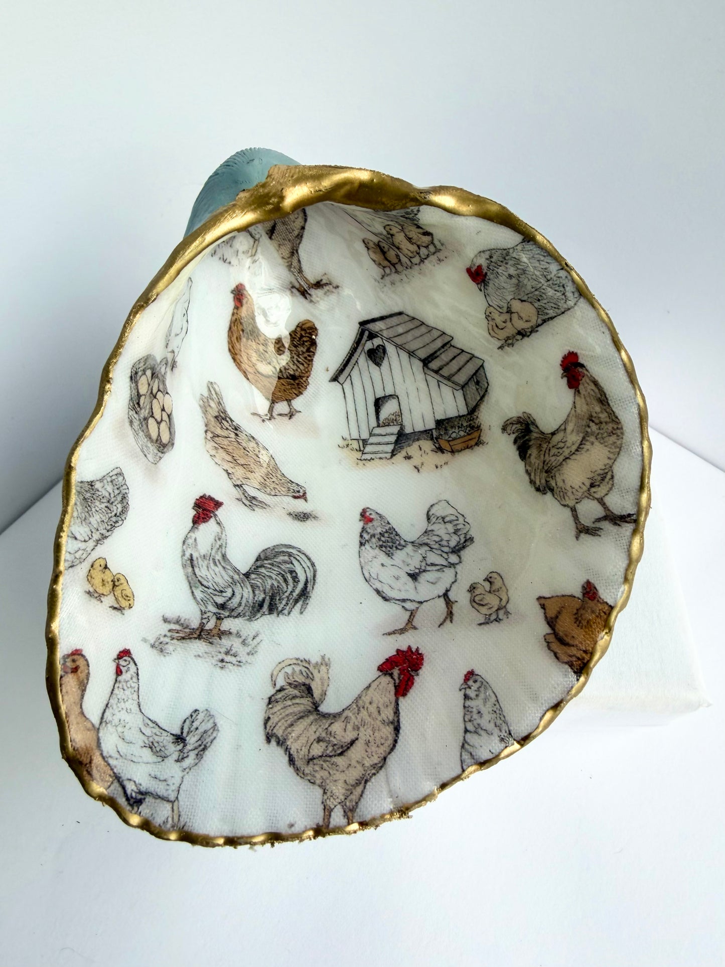 Decoupage Chicken Cockle
