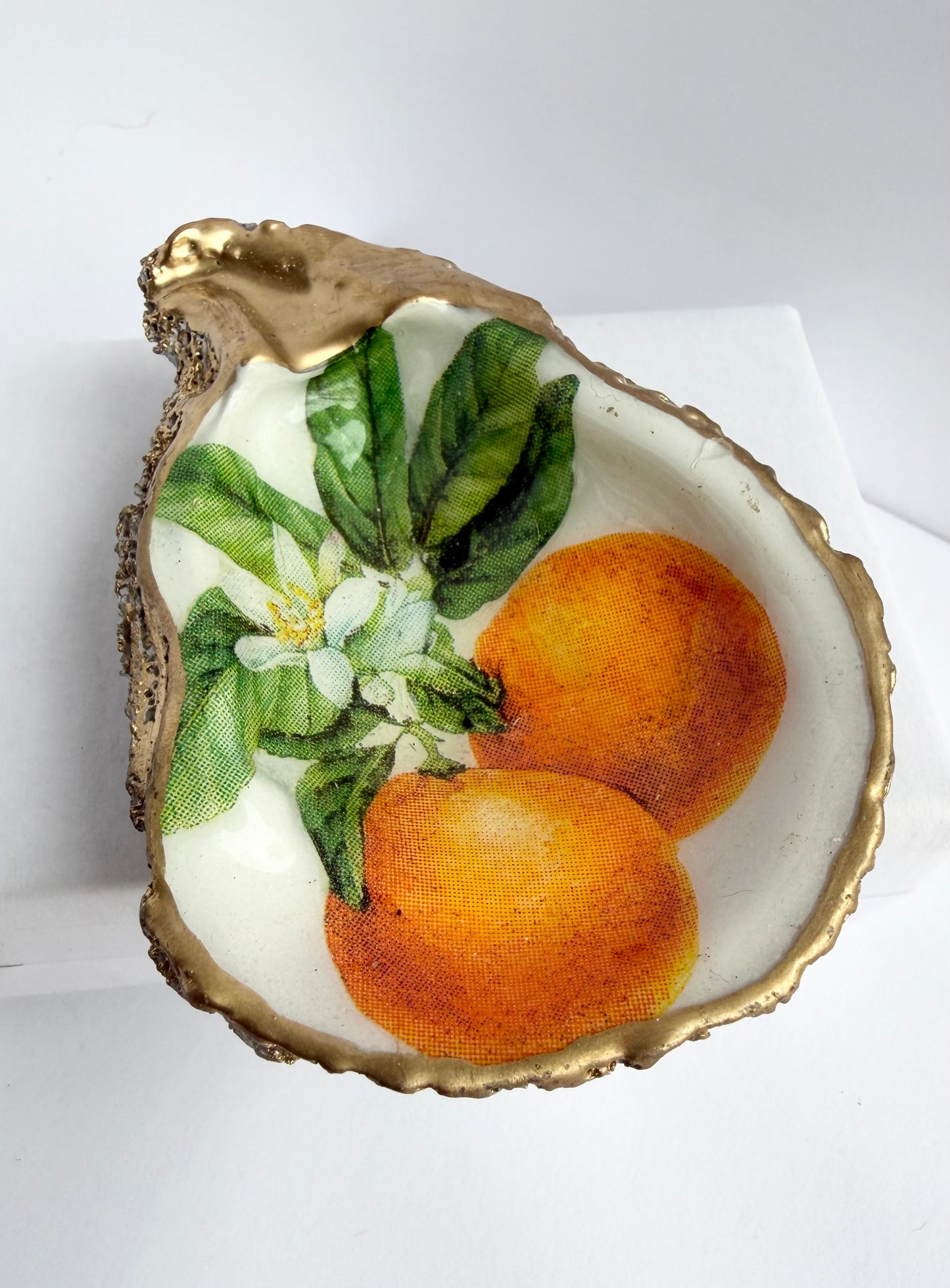 Decoupage Oyster Oranges