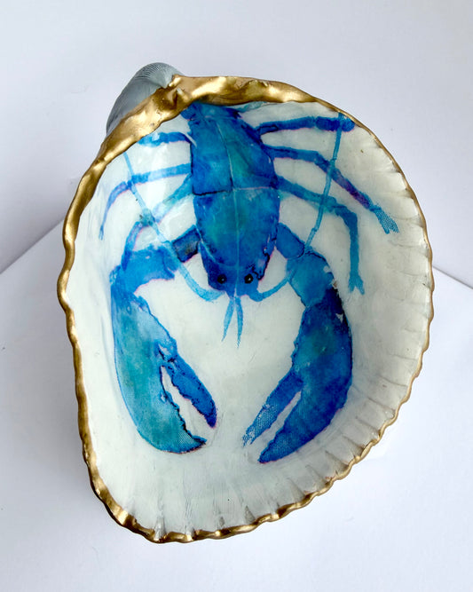 Decoupage Cockle Blue Lobster